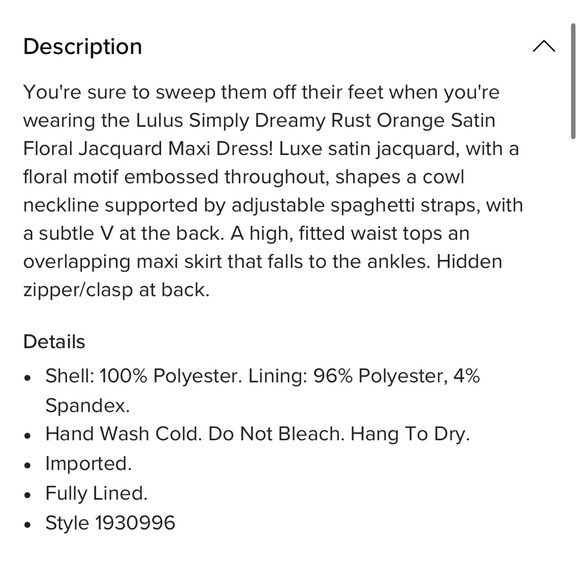 Lulus Simply Dreamy Rust Orange Satin Floral Jacquard Maxi Dress - Picture 6 of 8